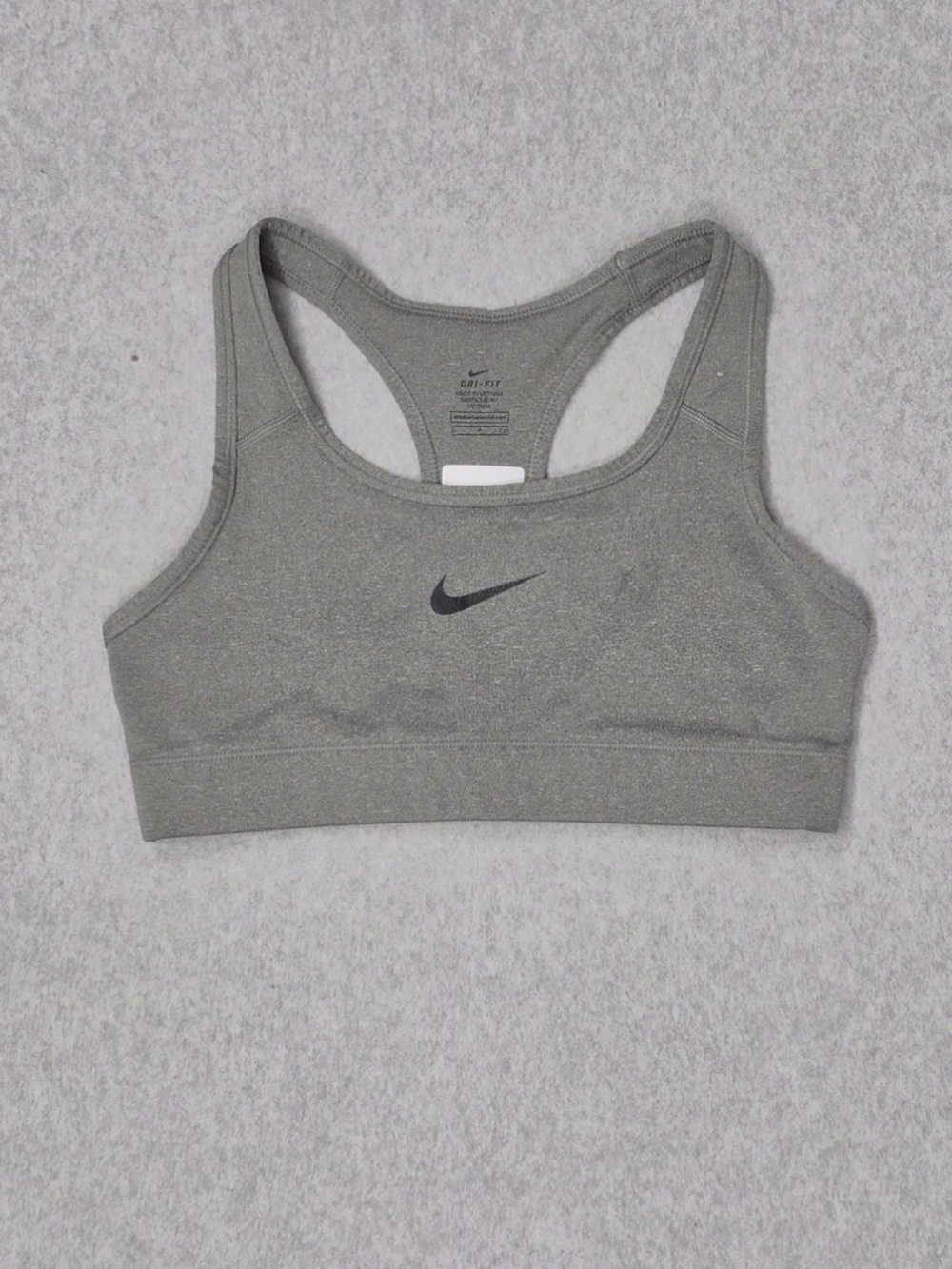 Nike Gray Dri-FIT Racerback Sports Bra